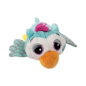 Basic Fun Cutetitos Babitos Teal Bird Plush Glitter Eyes Scalloped Wings 5 inch